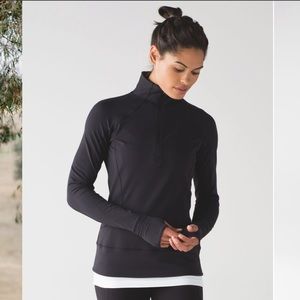 Lululemon Rush Hour  ½ zip BLK/10